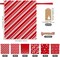 12 Pieces Christmas Drawstring Gift Bags Red and White Cotton Fabric Christmas Gift Bags with Drawstring 12 x 10 Inch Christmas Party Favor Bags for Christmas Party Supplies, 6 Designs